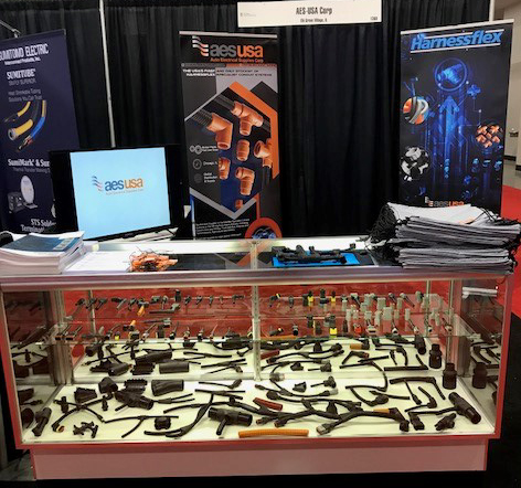 A selection of Harnessflex product on the AES USA stand