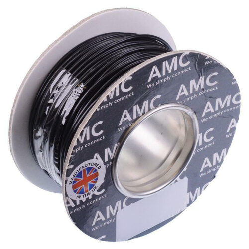 ThinwallCable-Black1 AMC 18 Ga. 1mm² 32/0.20mm Thinwall Cable 100m - Black - Image 1