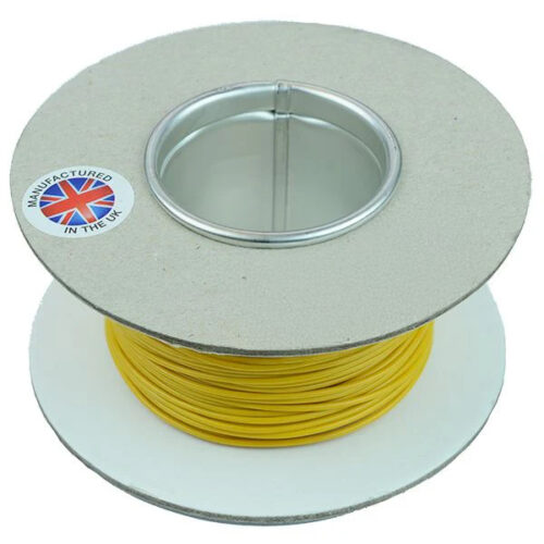 AMC 16 Ga. 1.5mm² 21/0.30mm Thinwall Cable 100m - Yellow - Image 1